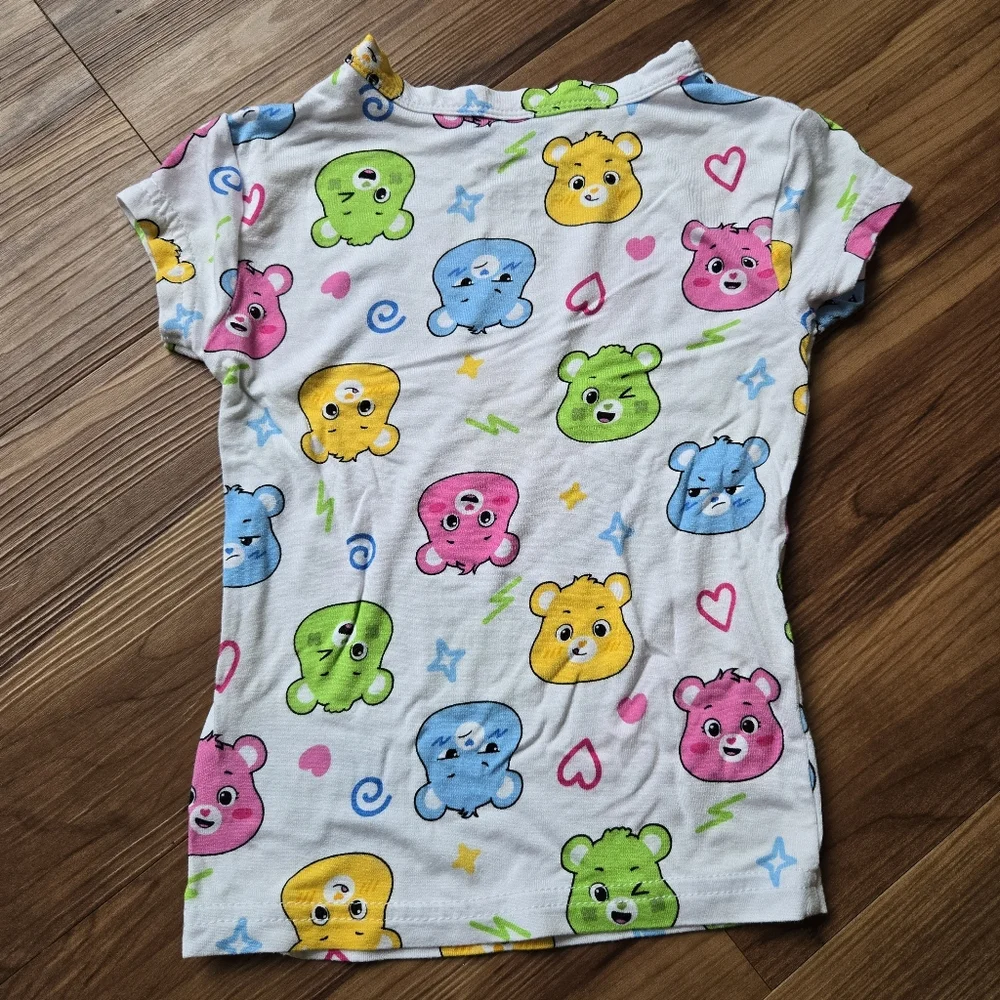 Girls 4T Care Bear & Polar Bear Cozy Pajama Sets EUC set of 2